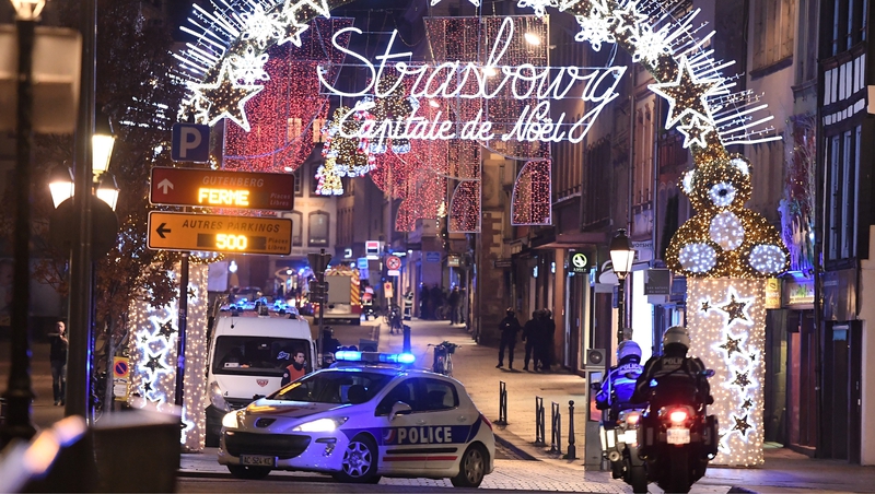 The shooting took place near Strasbourg's Christmas market