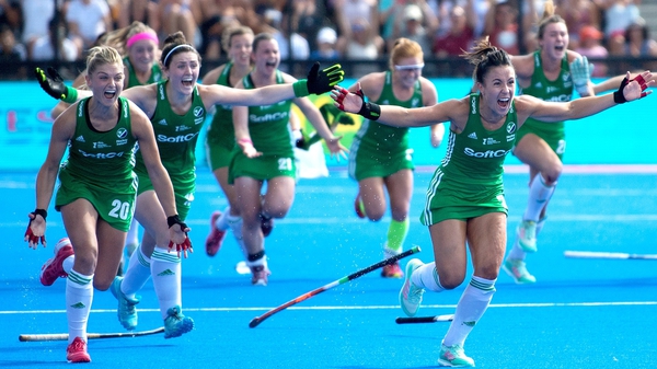 Ireland go wild after Gillian Pinder's winning penalty