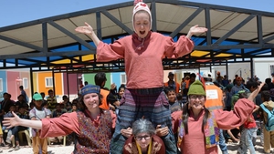 Clowns Without Borders Ireland, pictured performing in Jordan in 2017