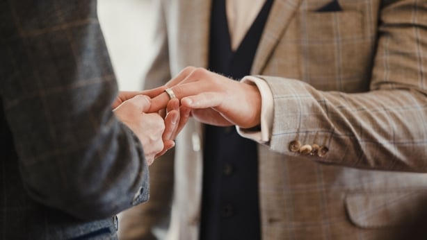 Exchanging Rings On Wedding Day