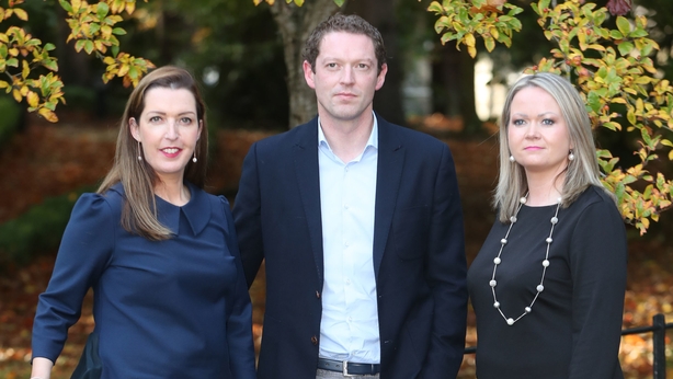 Vicky Phelan, Stephen Teap and Lorraine Walsh of the 221+ group