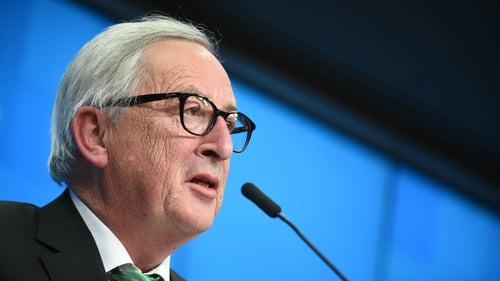 Jean-Claude Juncker said he will publish information to prepare for a no-deal Brexit