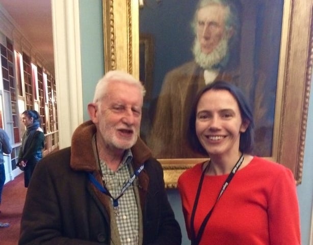 Prof. Aoife McLysaght Head of the Genetics Department at Trinity College Dublin pictured with Zoologist and Ornithologist Dr. Richard Collins