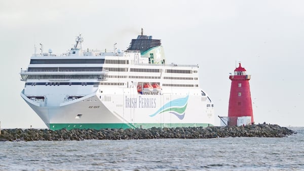 The delivery of Irish Ferries' WB Yeats ferry was delayed last year