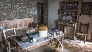 A soup pot in the interior of a 19th century Famine cottage in Co Kerry. Photo: Education Images/Universal Images Group via Getty Images