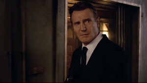 Liam Neeson in the trailer for Men In Black International