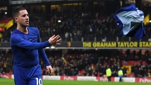 Eden Hazard's brace helped Chelsea to victory at Watford