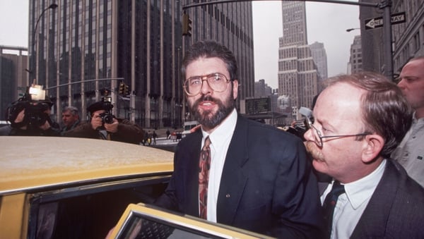 Gerry Adams was granted a visit to New York to speak at a conference on Northern Ireland