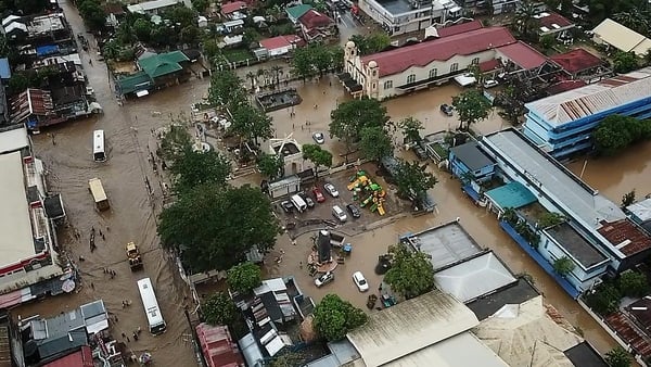 Cyclone caused flooding and landslides
