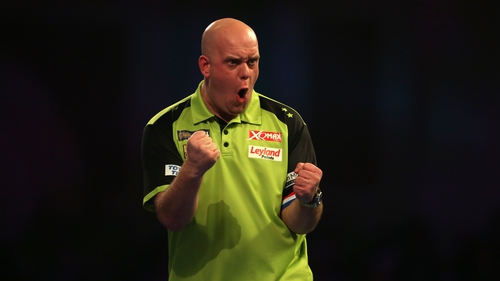 Michael van Gerwen was in dominant form as he took a big step towards a third world title