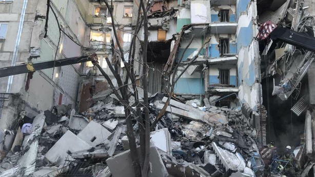 Russia collapsed building