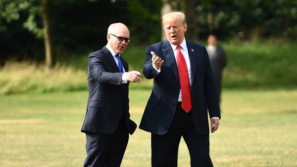 Woody Johnson (left) said Donald Trump wants a positive outcome