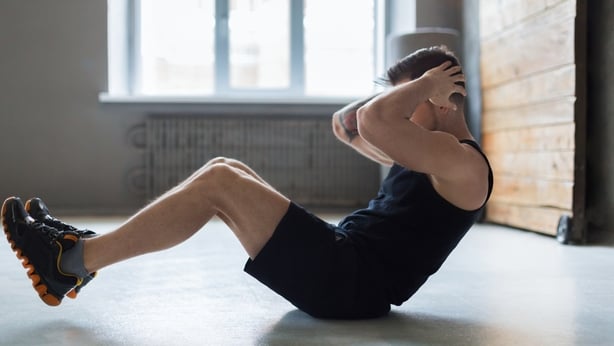 man working out