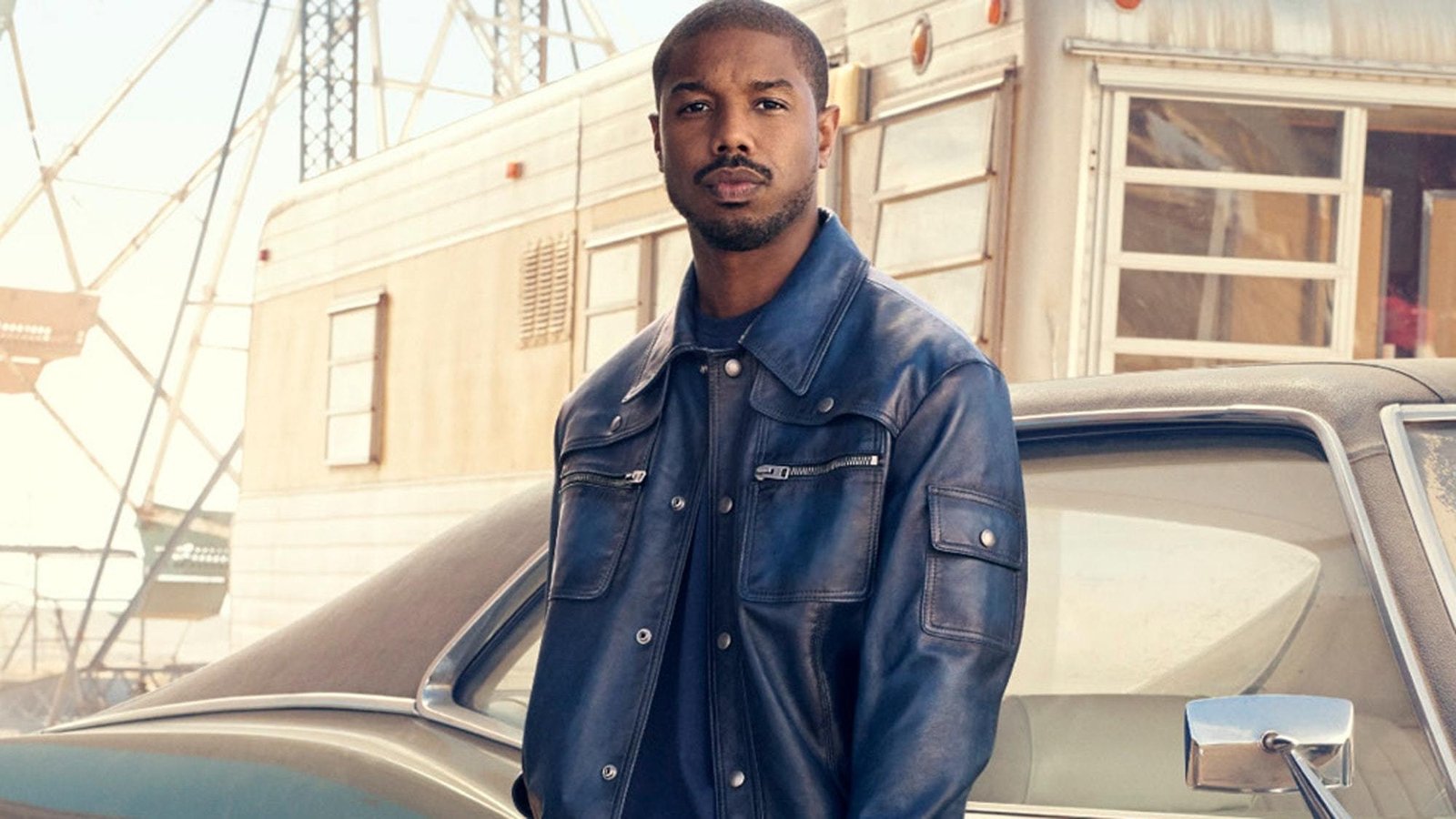 Michael b jordan clearance leather jacket