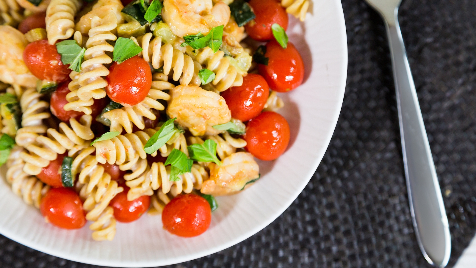 Creamy Prawn & Courgette Pasta: OT