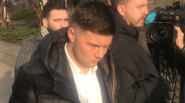 Steven O'Brien appeared in court charged with assaulting Danny McGee