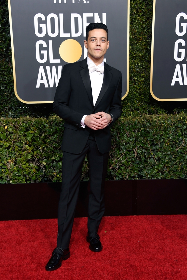 Rami Malek arrives at the 76th annual Golden Globe Awards (Jordan Strauss/AP)