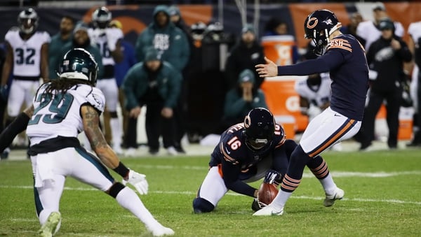 Cody Parkey missed the crucial field goal by inches