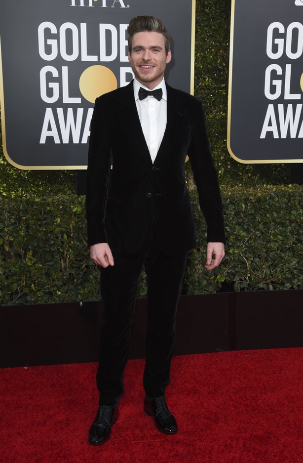 Richard Madden arrives at the 76th annual Golden Globe Awards (Jordan Strauss/AP)