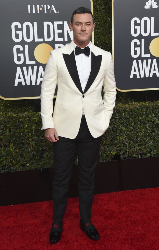 Luke Evans arrives at the 76th annual Golden Globe Awards (Jordan Strauss/AP)
