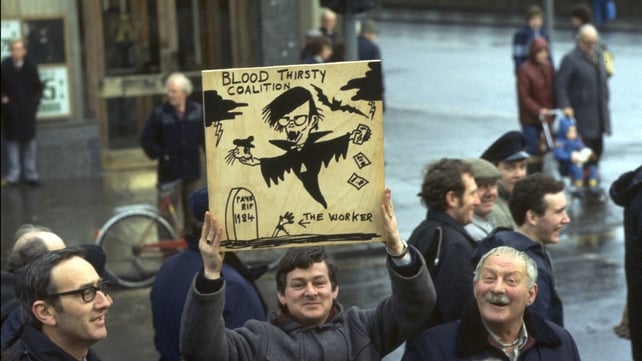 PAYE Protest In Dublin 1984