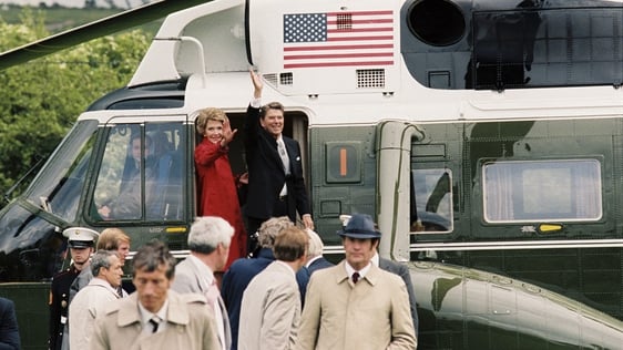 President Reagan leaves Ballyporeen (1984)