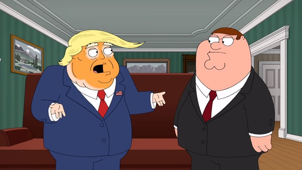 Donald Trump meets Peter Griffin on Family Guy