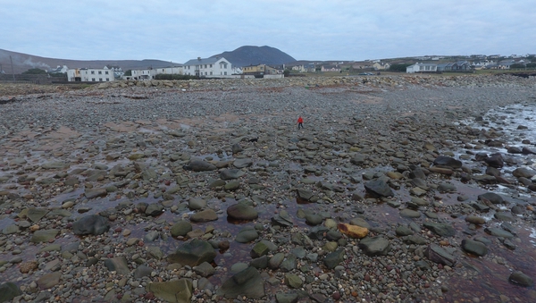 Almost all of the sand on Dooagh Beach has been washed away and replaced by boulders (Pic: Achill Tourism)