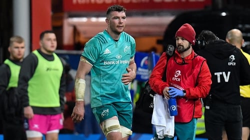 Peter O'Mahony was replaced just after half-time