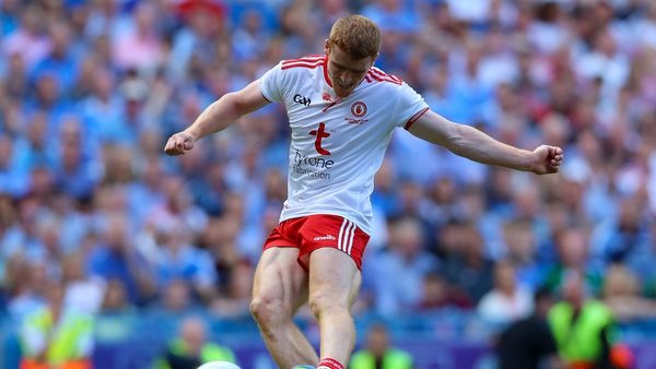 Peter Harte scored four frees for Tyrone after coming on as a substitute against Derry.