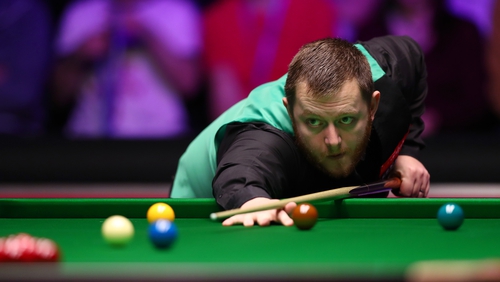 Mark Allen was edged out by Belgium's Luca Brecel