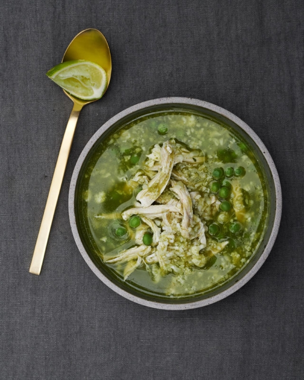 Peruvian Chicken Cauli Rice Soup from The Clean Plate by Gwyneth Paltrow (Ditte Isager/PA)