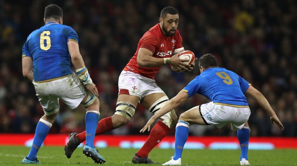 Faletau in action for Wales