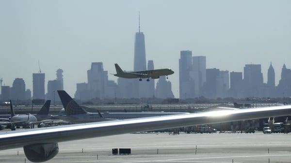 Newark airport in New Jersey, near New York, is the 11th busiest airport in the US
