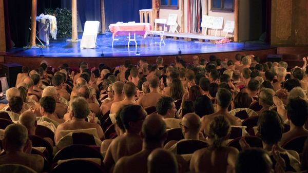 Audience must strip off to see the play, and everyone must bring their own towel - for hygiene reasons