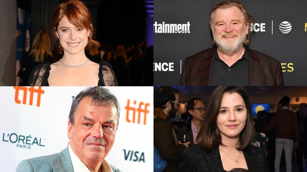 (Clockwise from top left) Jessie Buckley, Brendan Gleeson, Charlie Murphy, and Neil Jordan all have films in the festival