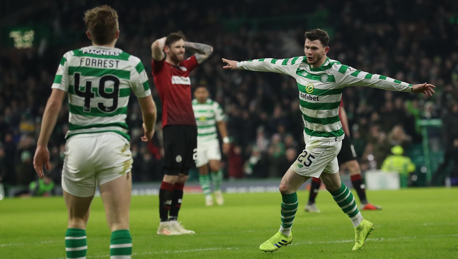 Burke on the double as Celtic regain top spot