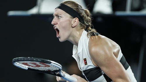 Petra Kvitova won in an hour and 34 minutes