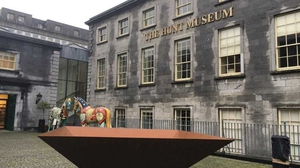 A children's speakers corner is being set up at the courtyard of the Hunt Museum in Limerick