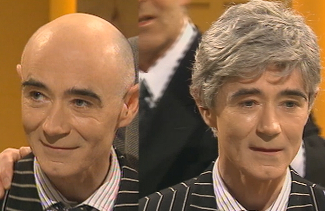 BP Fallon in a wig (1999)