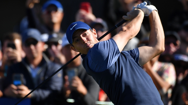 Rory McIlroy in first-round action at the Farmers Insurance Open