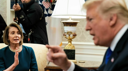 Nancy Pelosi with one of her memorable run ins with Donald Trump at the White House