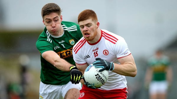 Kerry's Adrian Spillane and Cathal McShane of Tyrone