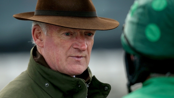 Willie Mullins watched on as the promising mare won on debut