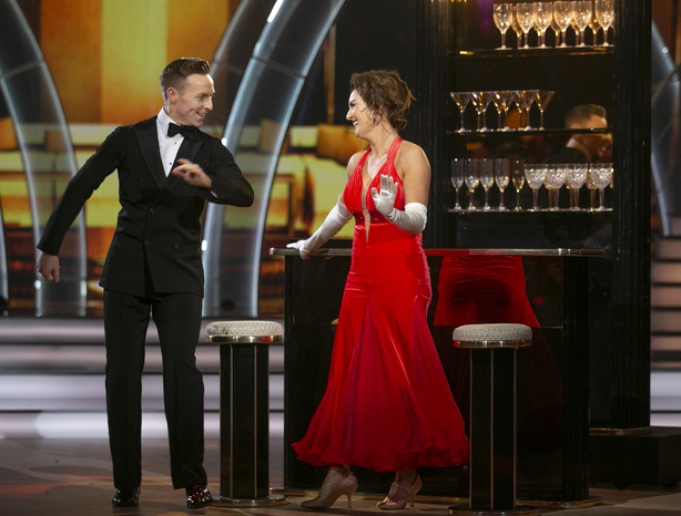 Mairead Ronan and John Nolan during the Fourth live show of Dancing With The Stars . Dancing a Tango to 'Pretty Woman' 