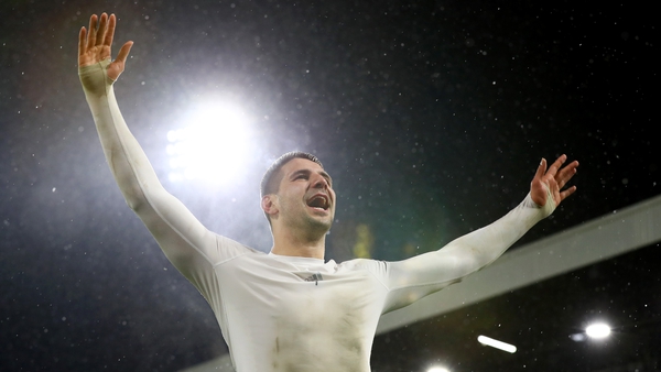 Mitrovic celebrates a great night at Craven Cottage