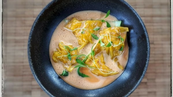 Neven's Trout & Crab Wontons with Thai Broth