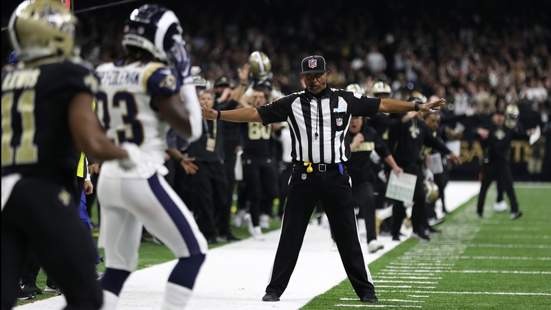 The Los Angeles Rams beat the New Orleans Saints in controversial circumstances in Louisiana