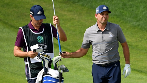 Sergio Garcia (R) told the European Tour's website: "I respect the decision of my disqualification."