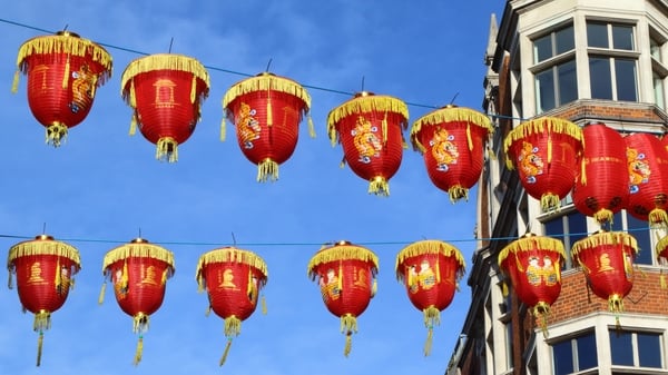 All set for the Year of the Pig. Photo: Keith Mayhew/SOPA Images/LightRocket via Getty Images